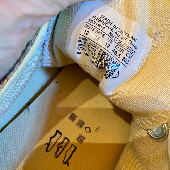 ⭐️CONVERSE METALLIC GOLD CTAS OX LOW TOP SNEAKER⭐️ - Picture 8 of 10